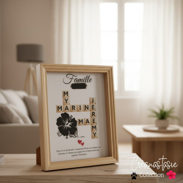 Cadre scrabble - Unis comme un scrabble