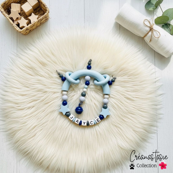 Bleu Etoilé ⭐Hochet