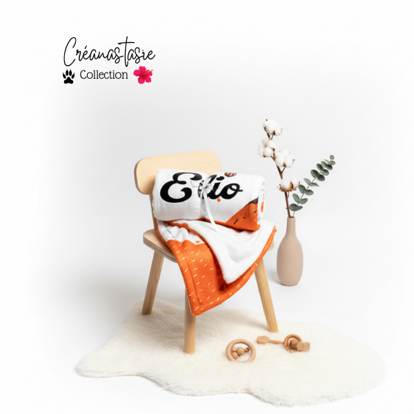 Petit Renard Brodé 🦊 Plaid