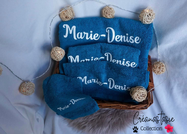 Box de Bain Signature 🧺 Bleu canarie