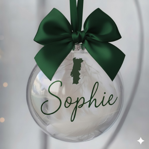 Les Boules de Noël Plumes | ✨Racines & Prénoms