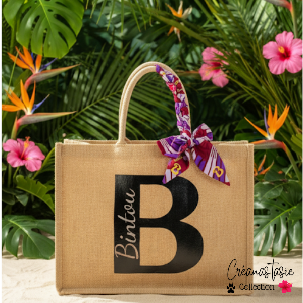 Wax 💜 Sac en toile de jute