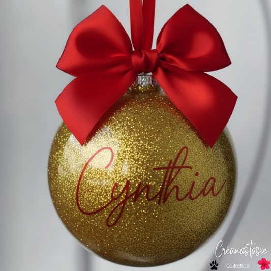Les Boules de Noël Paillettes| Famille & Prénoms🎄Éclats de Noël