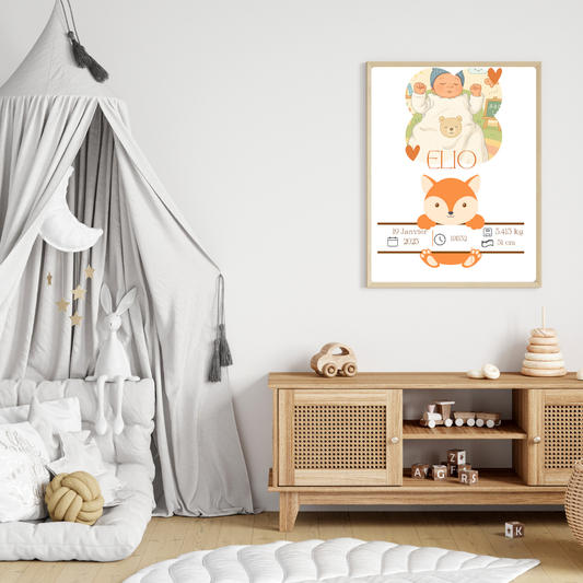 Affiche de naissance A3.