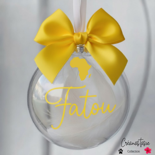 Les Boules de Noël Plumes | ✨Racines & Prénoms