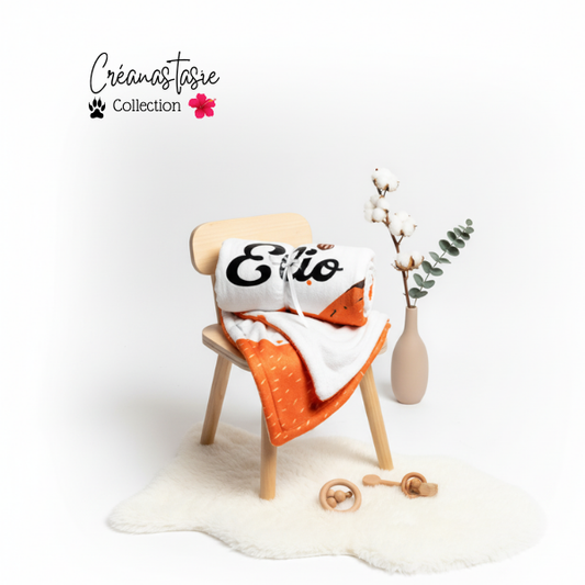 Petit Renard Brodé 🦊 Plaid