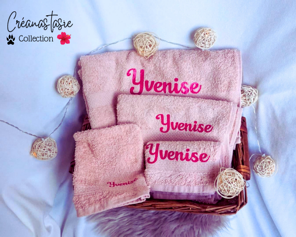 Box de Bain Signature🧺 Rose clair